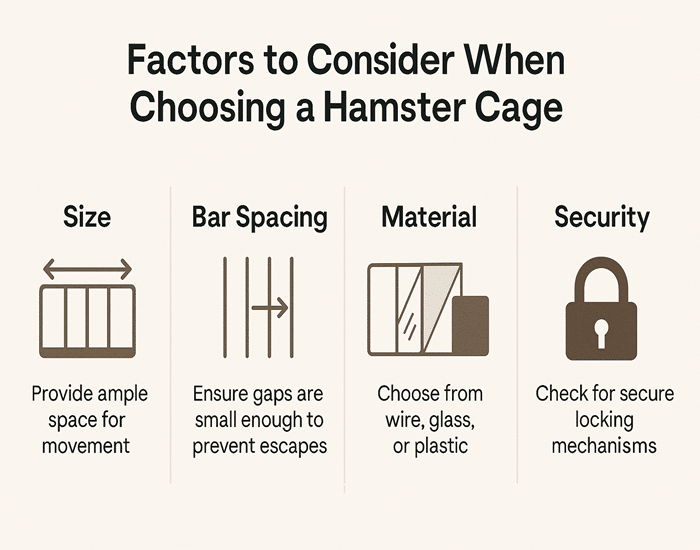 Factor consider when choosing Hamster Cage